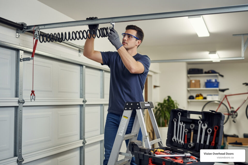 garage door spring repair enderby bc