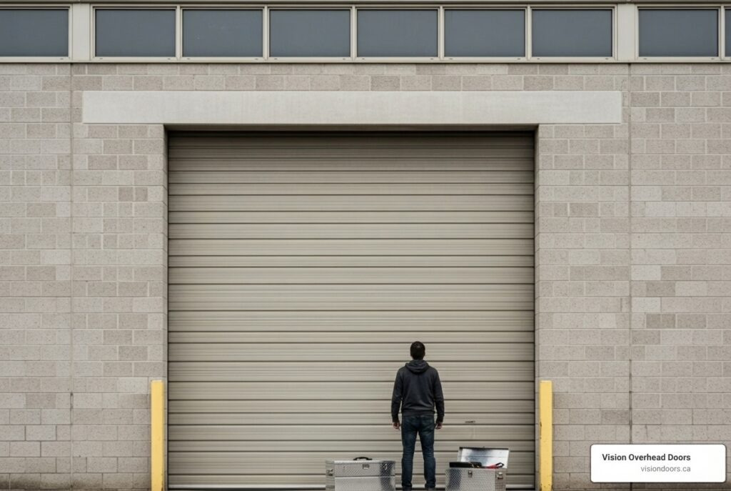 emergency commercial overhead door installation in vernon, bc