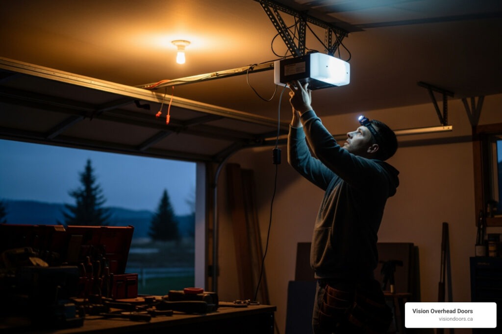 emergency garage door opener installation in armstrong, bc
