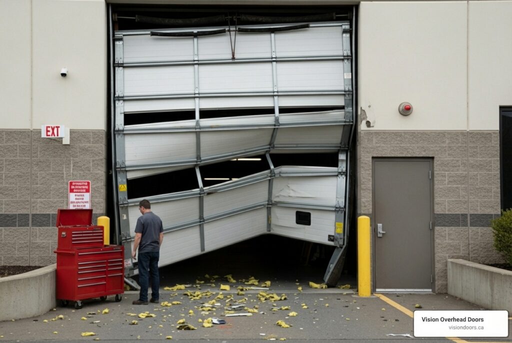 emergency commercial overhead door installation in kelowna, bc