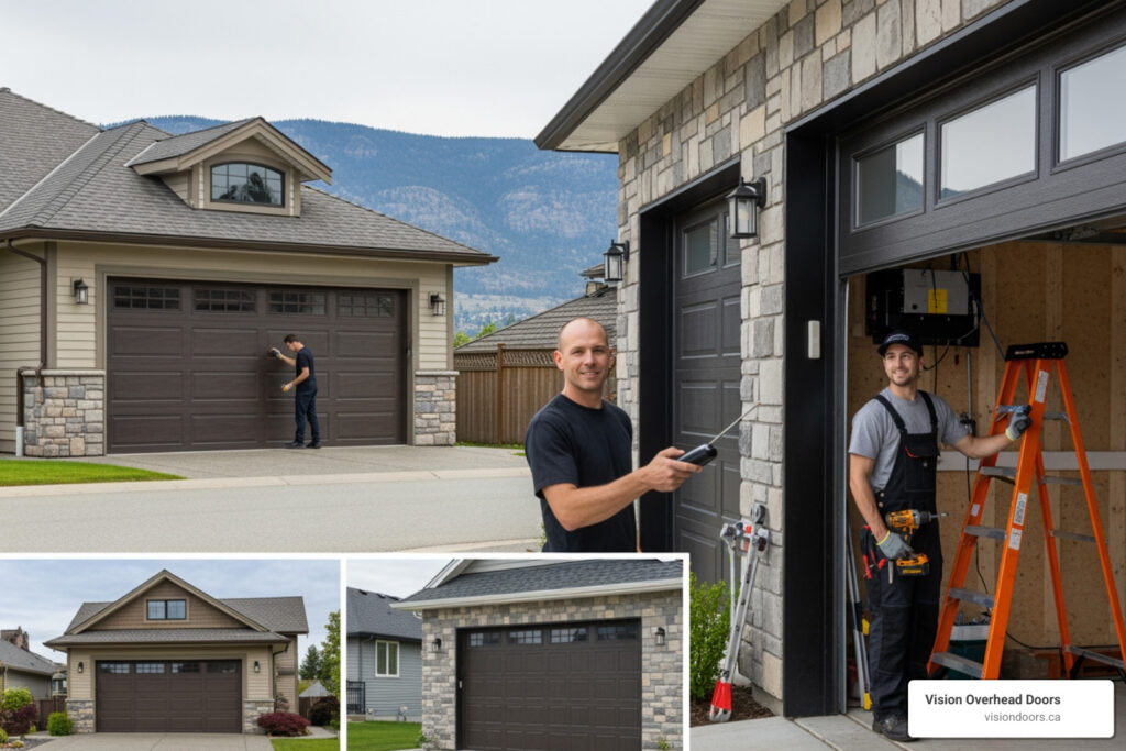 affordable garage door opener installation in kelowna, bc