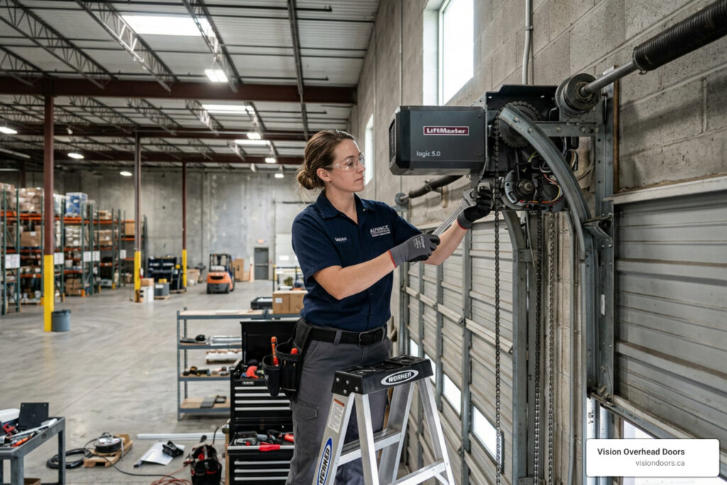 commercial garage door opener repair in kelowna, bc