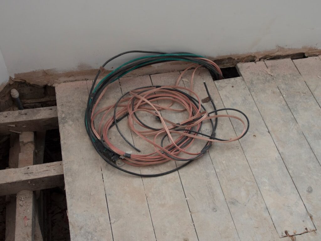 frayed garage door cables and worn torsion springs