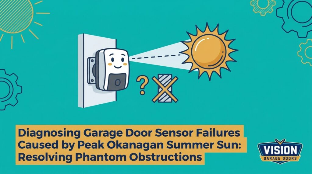Diagnosing Garage Door Sensor Failures Caused by Peak Okanagan Summer Sun: Resolving Phantom Obstructions — featured image