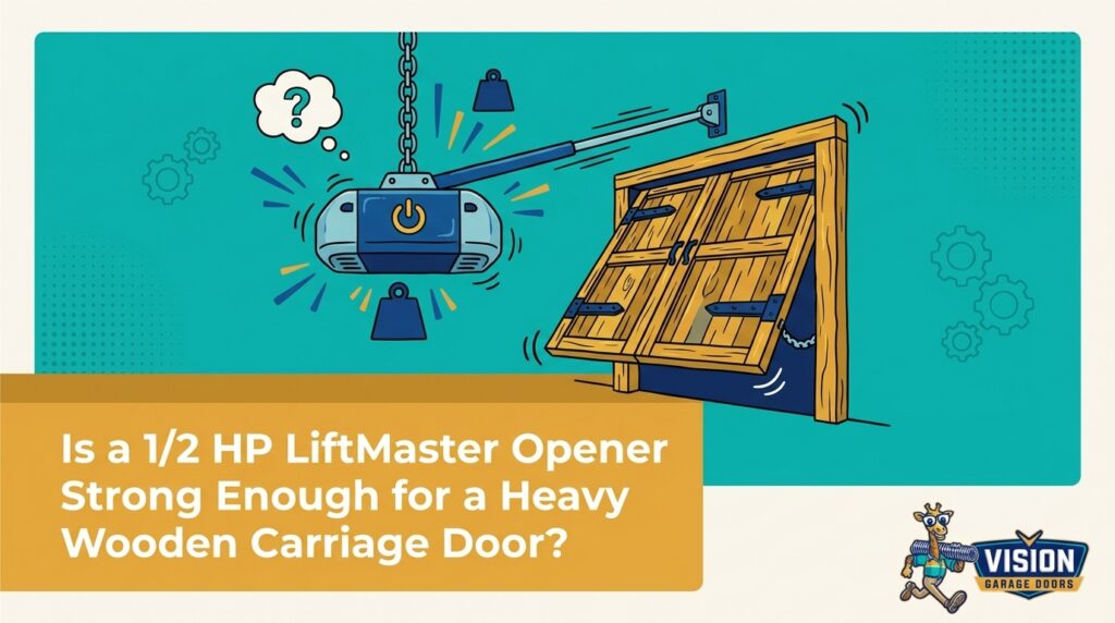 Is a 1/2 HP LiftMaster Opener Strong Enough for a Heavy Wooden Carriage Door? — featured image