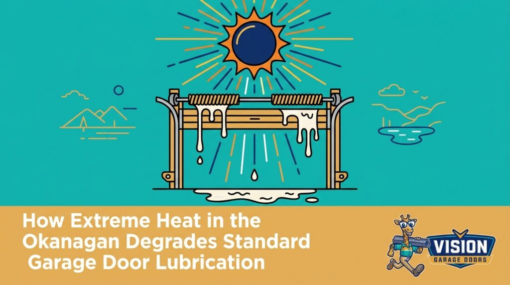 How Extreme Heat in the Okanagan Degrades Standard Garage Door Lubrication — featured image