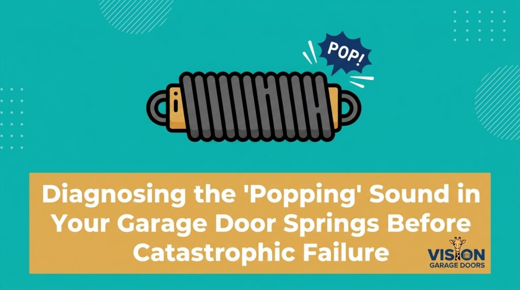 Diagnosing the 'Popping' Sound in Your Garage Door Springs Before Catastrophic Failure — featured image