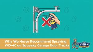 Why We Never Recommend Spraying WD-40 on Squeaky Garage Door Tracks — featured image