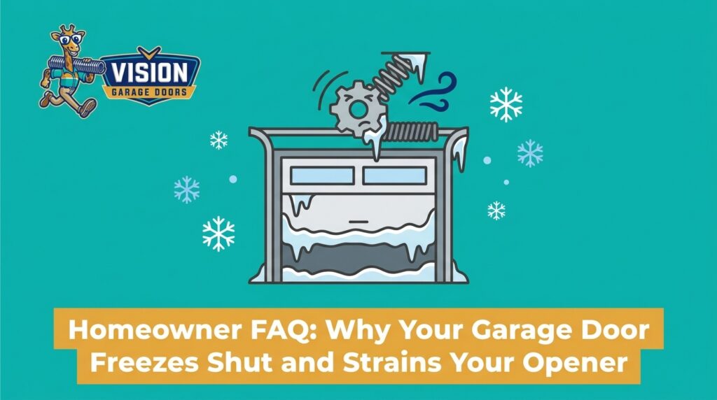 Homeowner FAQ: Why Your Garage Door Freezes Shut and Strains Your Opener — featured image