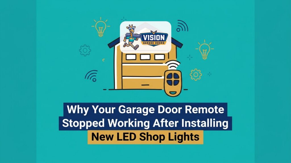 Why Your Garage Door Remote Stopped Working After Installing New LED Shop Lights — featured image