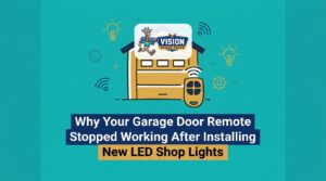 Why Your Garage Door Remote Stopped Working After Installing New LED Shop Lights — featured image